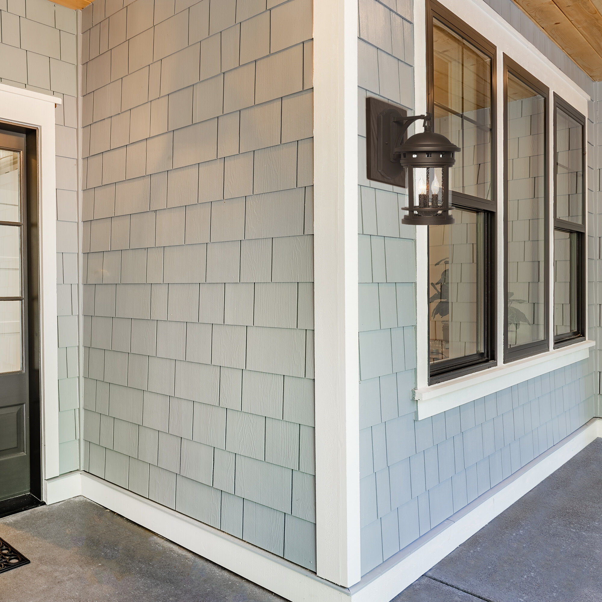 Sedona 3 Light 16 inch Oil Rubbed Bronze Outdoor Wall Lantern in Seedy